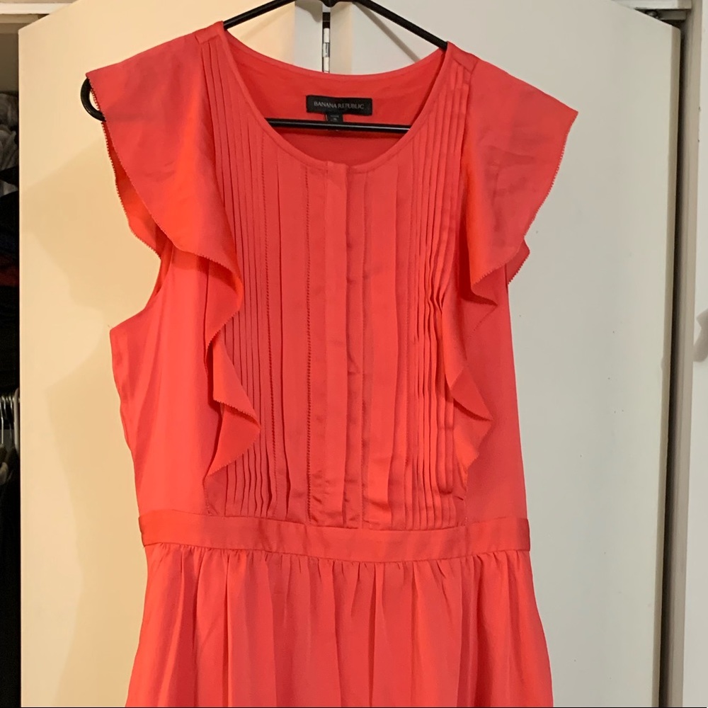Coral summer dress